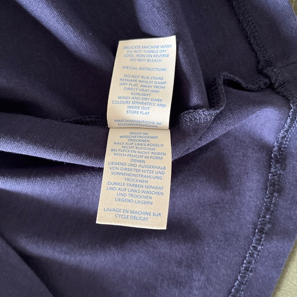 NWOT Boden Sarah navy blue ponte vneck  shift dress S-M - Picture 10 of 11